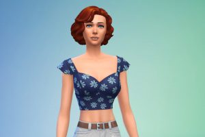 the sims 4 wieczór na kręgielni cas crop top
