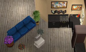 sims 2 meble na ukos i poza siatką