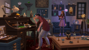 Sim tworzący biżuterie w akcesoriach The Sims 4 Kryształowe cudeńka